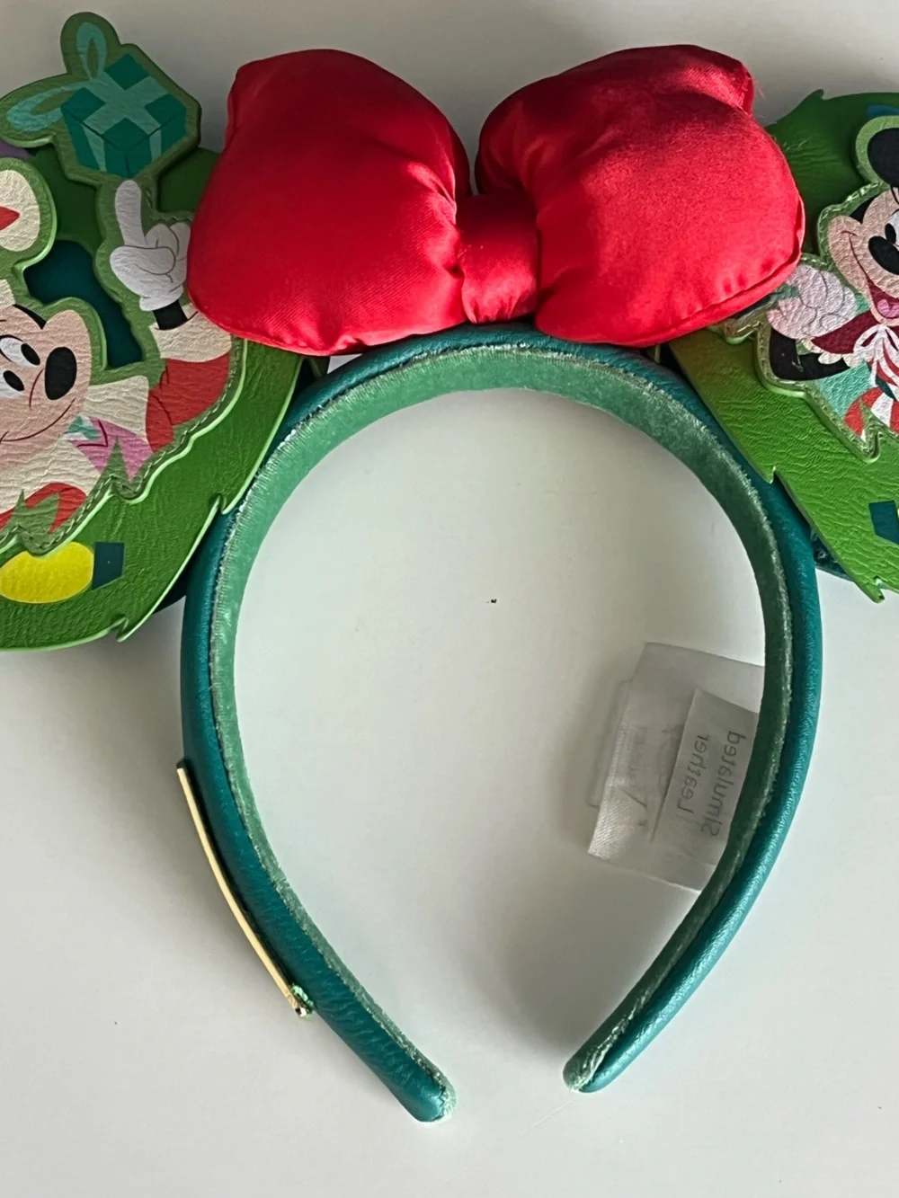 Disney Loungefly Mickey & Minnie Mouse Christmas Ears Headband Souvenir